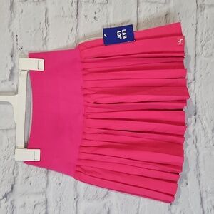 Joy Lab tennis skirt with bike shorts hot pink